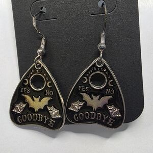 Quija Board Yes/No w/ Bat Earrings Handmade Hypoallergenic BUNDLE &‎ Save